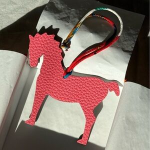 Hermès petit h HORSE charm leather + silk